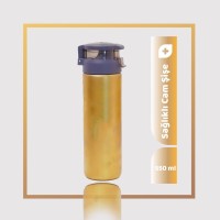 550 ml Kişiselleştirilebilir Pratik Kapaklı Cam Suluk